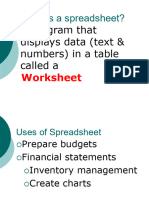 Ict Spreadsheet