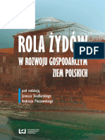Rola Zydow W Zyciu Gospodarczym Ziem Polskich Janusz Skodlarski Andrzej Pieczewski Ebookpoint