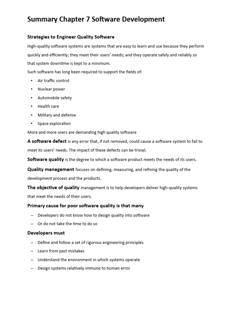 Software Quality for Critical Systems | PDF | Software Testing ...