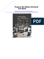 Instant Download Corporate Finance 4th Edition Ehrhardt Test Bank PDF Full Chapter