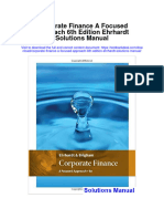 Instant download Corporate Finance a Focused Approach 6th Edition Ehrhardt Solutions Manual pdf full chapter