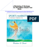 Instant Download Sports Marketing A Strategic Perspective 4th Edition Shank Test Bank PDF Full Chapter