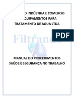 Manual Basico de Procedimentos de Saúde e Segurança No Trabalho V5 - FILTRANDO INDÚSTRIA