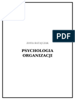 Psychologia Organizacji Zarys Probl