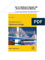 Instant Download Introduction To Optimum Design 4th Edition Arora Solutions Manual PDF Full Chapter