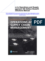 Instant Download Introduction To Operations and Supply Chain Management 5th Edition Bozarth Solutions Manual PDF Full Chapter