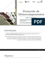 Slide Do Protocolo de Hemocomponentes