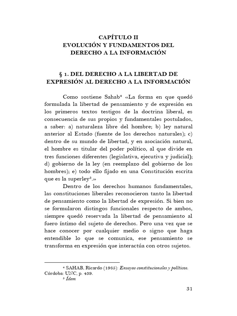 Cap2 Derecho | PDF | Libertad de expresión | Constitución