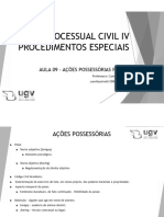 Slides Aula 09 - Ações Possessórias Parte I 2B2S 2023.2