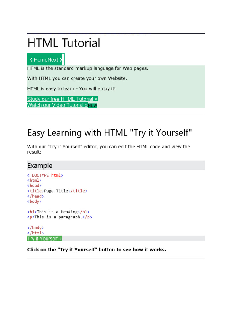 HTML Notes | PDF | Html | Java Script