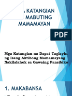 Katangian NG Mabuting Mamamayan Summary