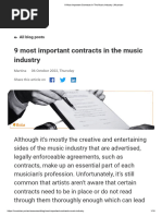 9 Most Important Contracts in The Music Industry - Imusician