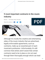 9 Most Important Contracts in The Music Industry - Imusician