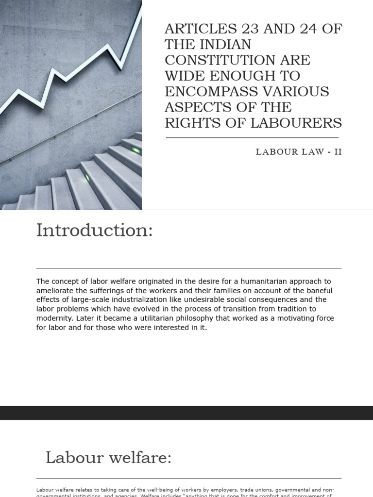 Articles 23 and 24 of The Indian Constitution Lab | PDF | Labour Law ...