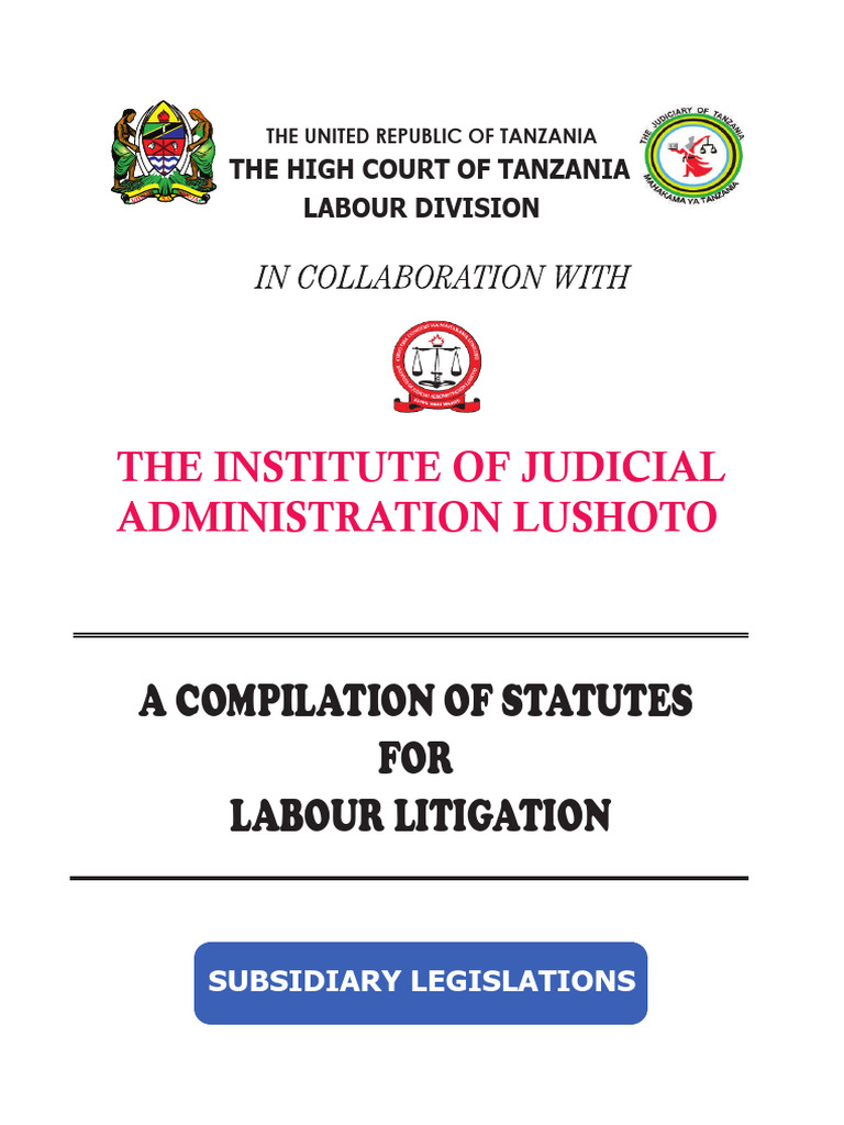 Labour Litigation Statutes Compilation | PDF | Employment | Hazards