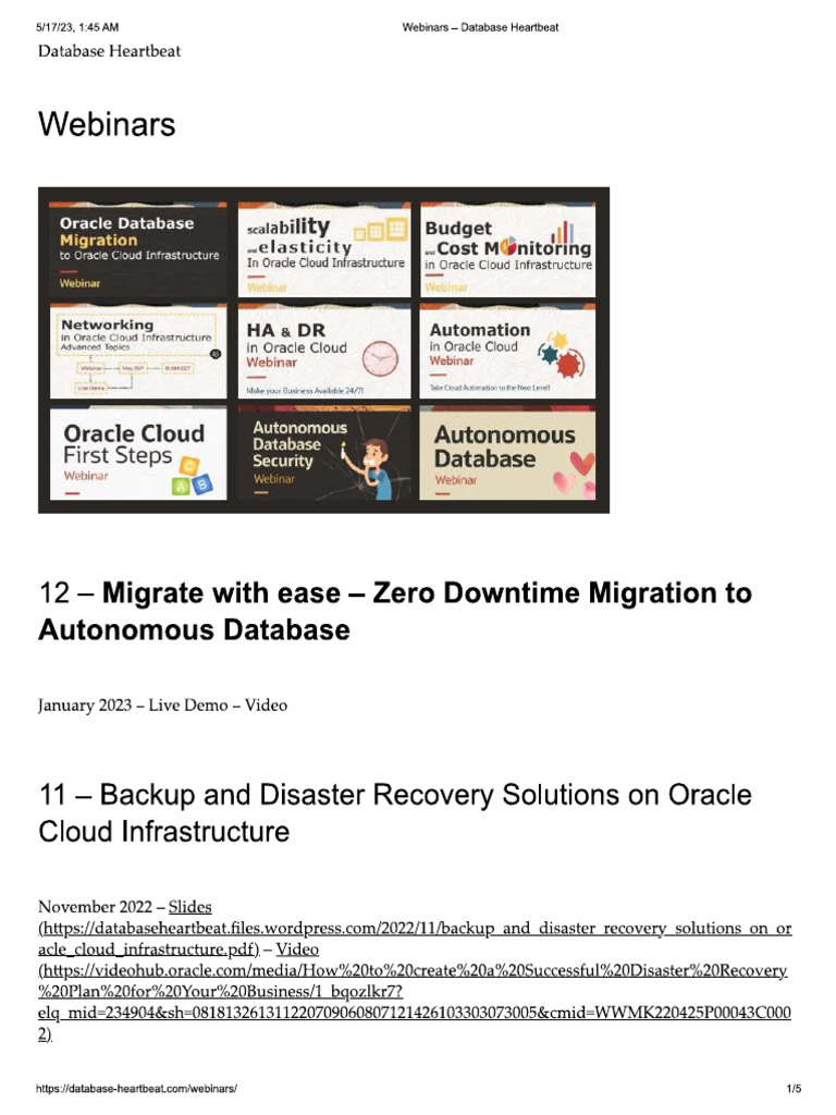 Database Heartbeat Pdf