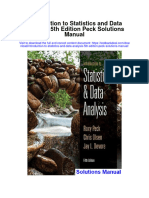 Instant Download Introduction To Statistics and Data Analysis 5th Edition Peck Solutions Manual PDF Full Chapter