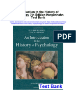 Instant Download Introduction To The History of Psychology 7th Edition Hergenhahn Test Bank PDF Full Chapter