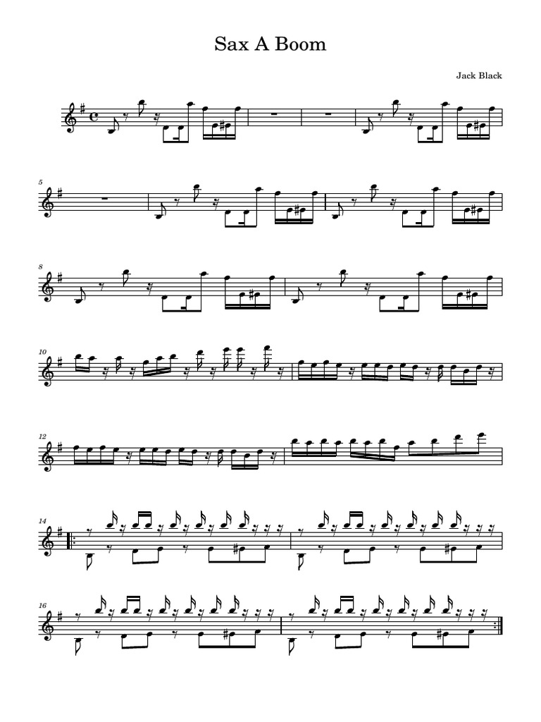 Sax A Boom | PDF