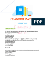 Chandru Maths August 2023 CA Tamil and English