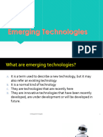 Topic-4 Emerging Technologies (Pre-IG)
