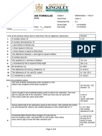 9.2 Constructing Algebraic Expressions - Docx Derek Lin 9 Imperial