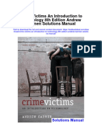 Instant Download Crime Victims An Introduction To Victimology 8th Edition Andrew Karmen Solutions Manual PDF Full Chapter