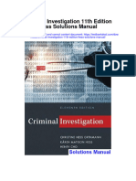 Instant Download Criminal Investigation 11th Edition Hess Solutions Manual PDF Full Chapter