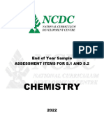 NCDC-Chemistry Sample Assessment Items-S1-S2-2022