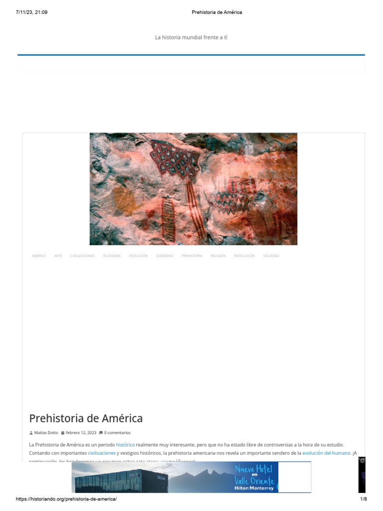 Prehistoria De América Pdf Era Precolombina Américas