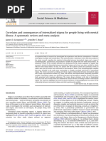 Correlates and Consequences of Internalized Stigma For People Living With Mental Illness