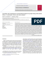 Correlates and Consequences of Internalized Stigma For People Living With Mental Illness