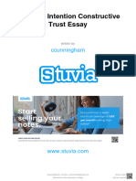 Stuvia 697340 Common Intention Constructive Trust Essay