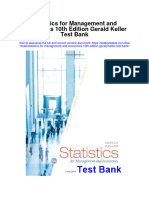 Instant Download Statistics For Management and Economics 10th Edition Gerald Keller Test Bank PDF Full Chapter