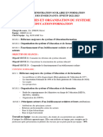 Ue 7 - Reformes Et Organisation Du Systeme D'educationformation