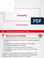 Probability: Abdul Wali Khan University Mardan Pakistan