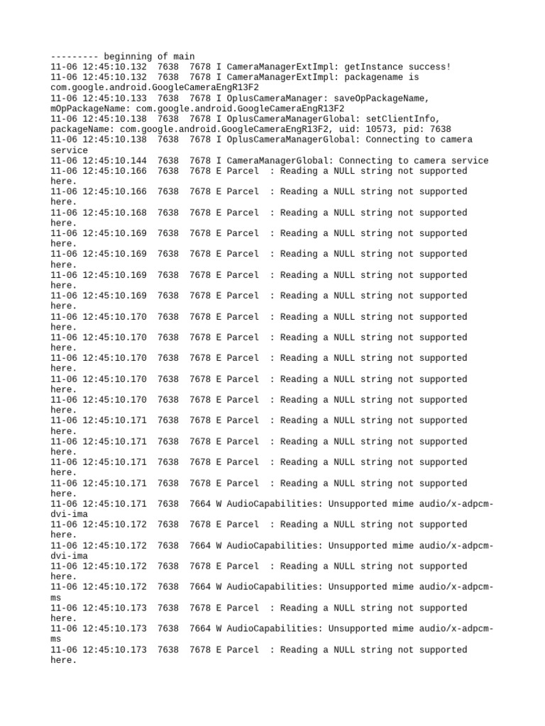 Log Cat 1699245909947 | PDF | Java (Programming Language) | Computer ...