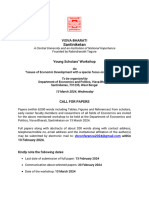 Call For Papers YSW 2024 Eco&Pol Visva-Bharati