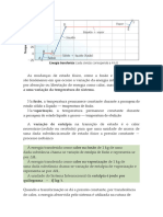 As Mudanças de Estado Físico