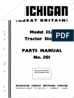 Model 55A Tractor Shovel Parts Manual No. 501: Great Britain0