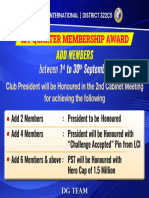1st Quarter Membership Award 1