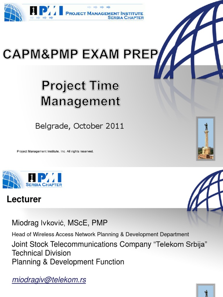 Project Time Management Guide for CAPM&PMP | PDF | Lag | Project Management