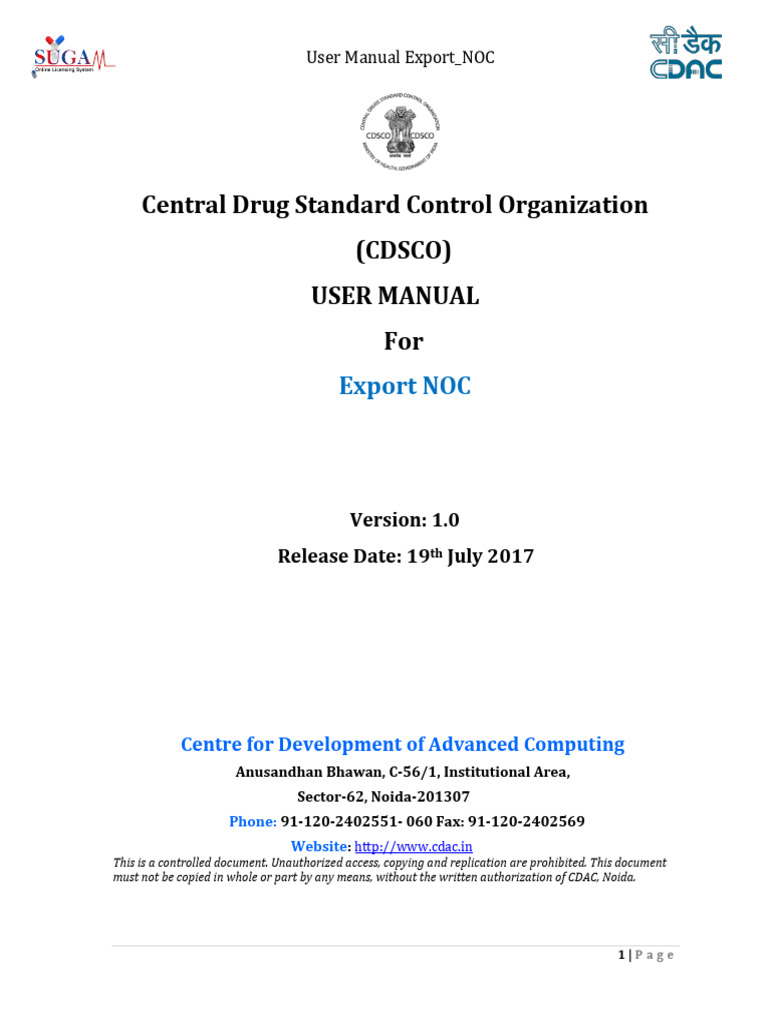 User Manual Export NOC | Download Free PDF | User (Computing) | Computing