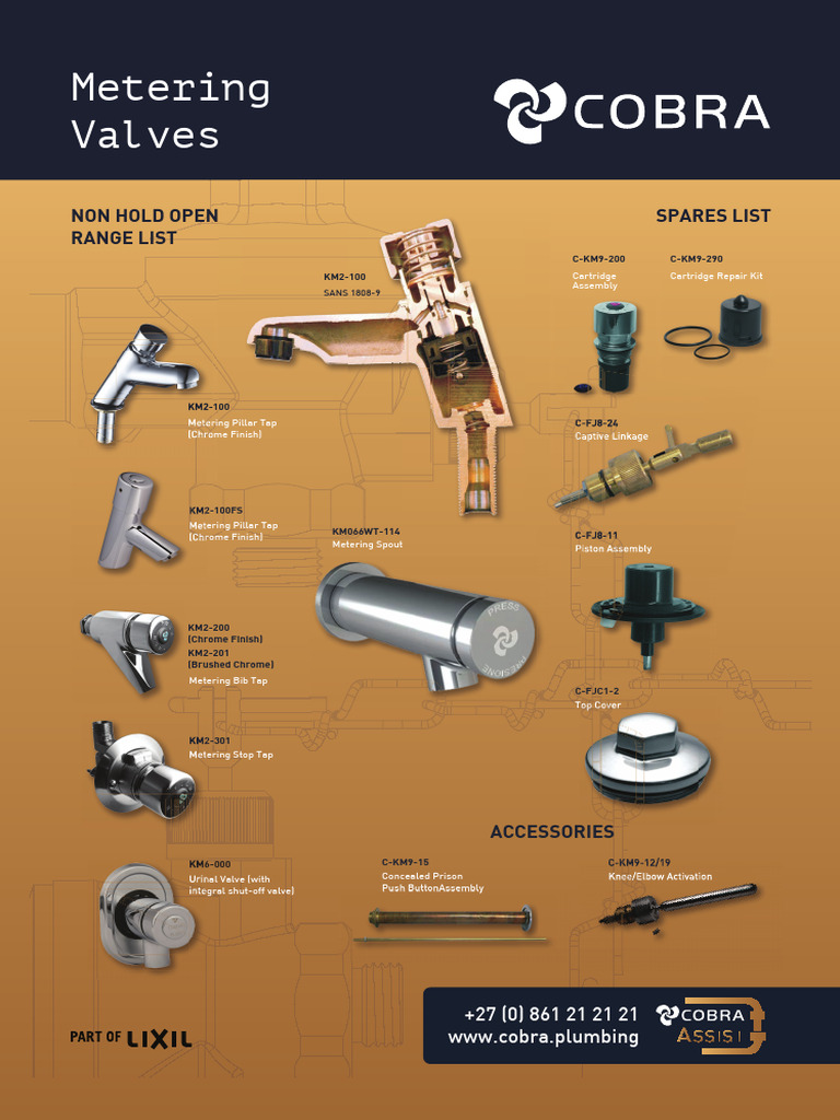 Cobra Metering Tap Spares List | PDF