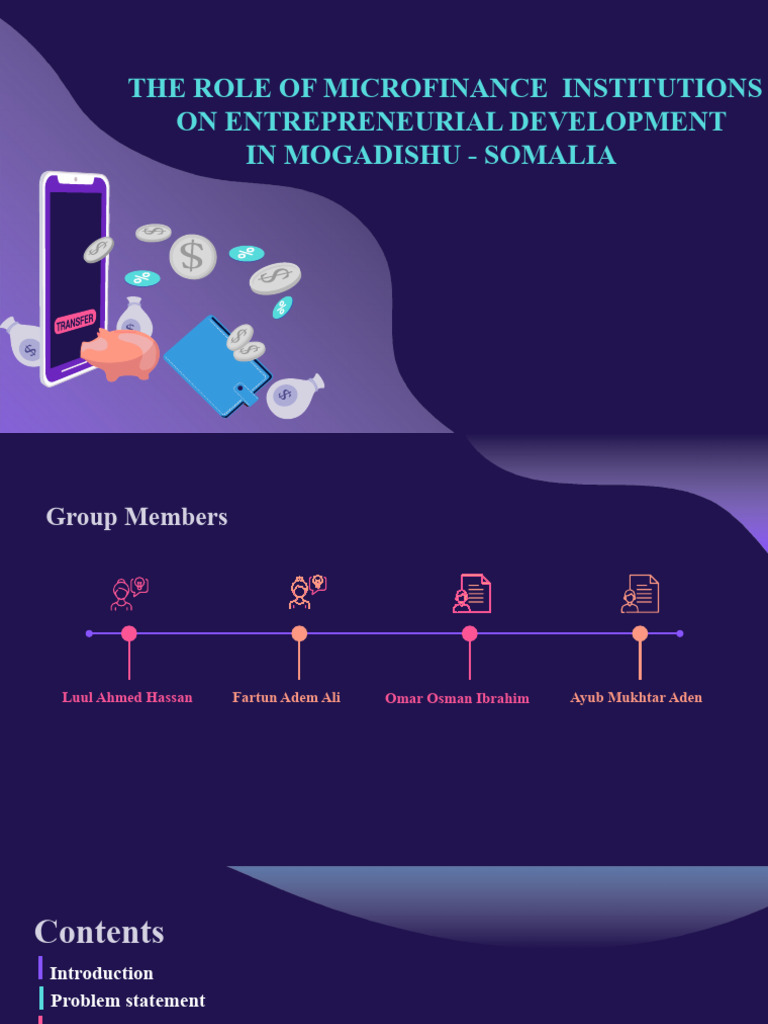 Microfinance's Impact on Mogadishu's Entrepreneurs | PDF ...