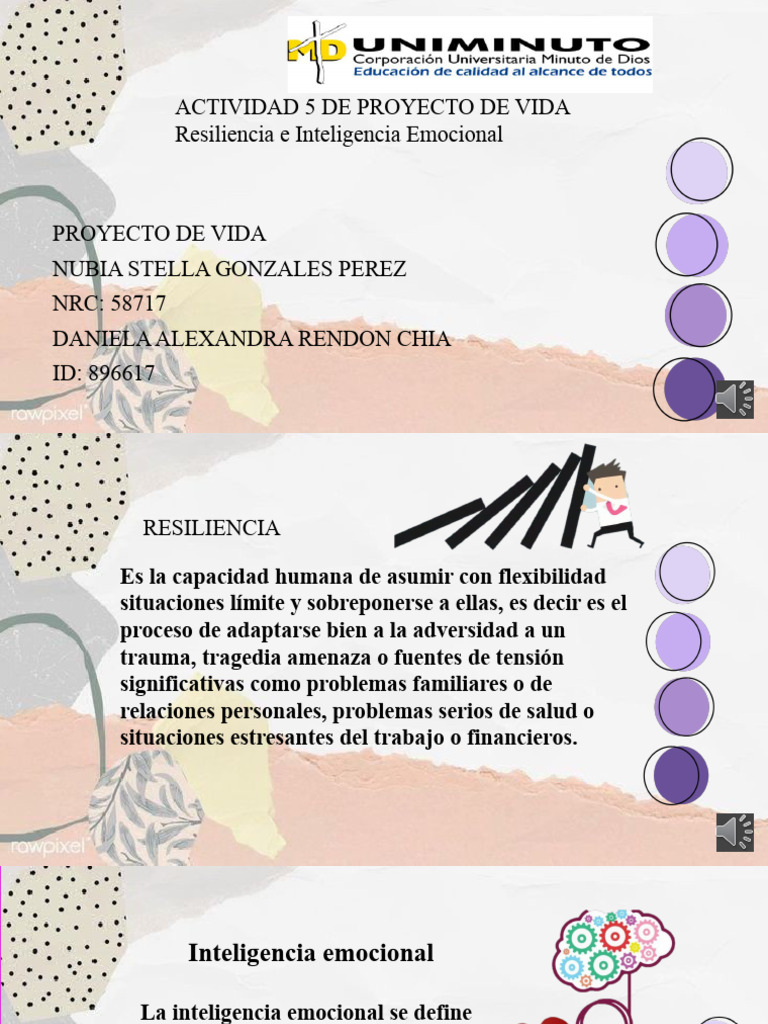 Actividad 5 Proyecto de Vida Daniela | PDF | Inteligencia emocional ...