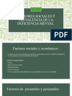Factores Sociales y Prevalencia de La Deficiencia Mental