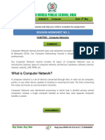 Worksheet Class 8th Networks PDF