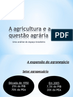 A Agricultura e A Questão Agrária