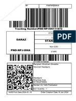 Sales - Order Marketplace: Tracking Number:PND-NP-000111972